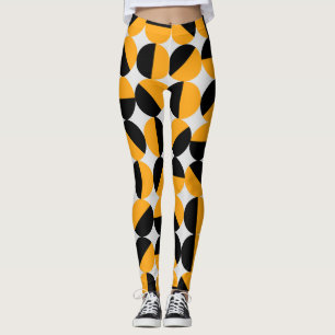 70er Jahre Stil, geometrische Halbkreise. Leggings