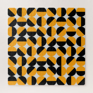 70er Jahre Stil, geometrische Halbkreise. Puzzle