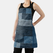 70er Jahre Style Blue Jean Kariert Schürze (InSitu)