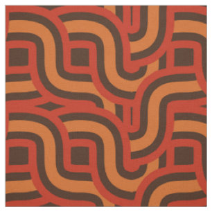 70er Jahre Vintage-Farben Retro-Gewebe Muster Stof Stoff