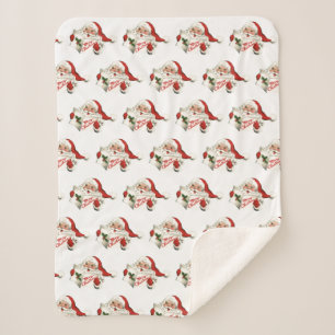 70er Jahre Vintage Santa Weihnachten Vintage Retro Sherpadecke