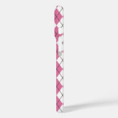 70er Karomuster Rosa Case-Mate iPhone Hülle (Rückseite / Links)
