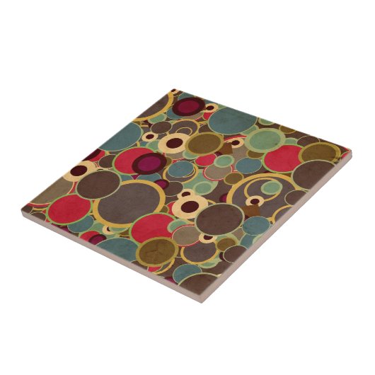 70er KUNST-ENTWURF Fliese (Seite)