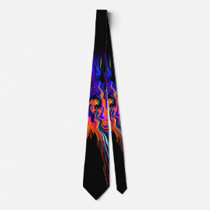 "'70er Lava Lamp #2" / Orange-Blue  Krawatte