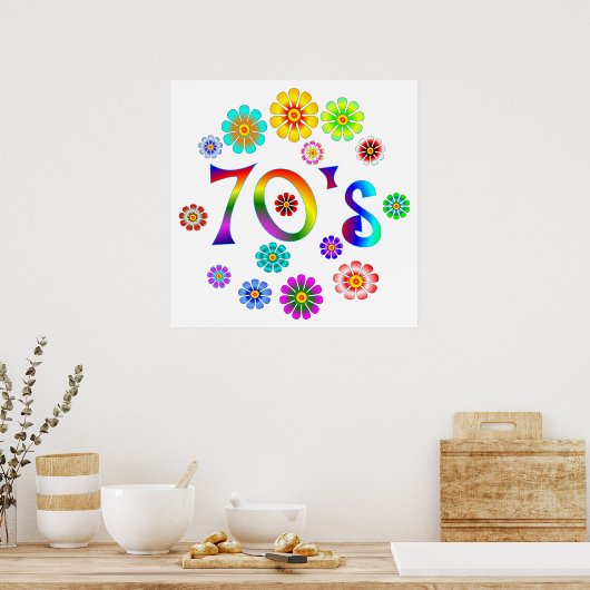 70er Liebe Poster (Küche)