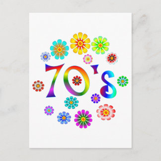 70er Liebe Postkarte