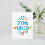 70er Lover Postkarte (Stehend Vorderseite)