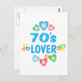70er Lover Postkarte (Vorne/Hinten)