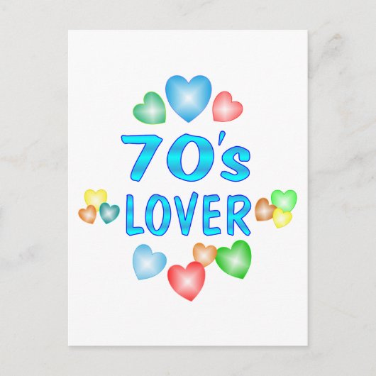 70er Lover Postkarte (Vorderseite)