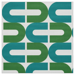 70er-Mod und Retro-Oval-Muster Stoff