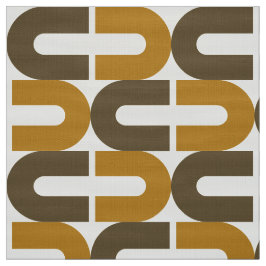 70er-Mod und Retro-Oval-Muster Stoff