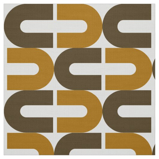 70er-Mod und Retro-Oval-Muster Stoff (Muster)