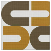 70er-Mod und Retro-Oval-Muster Stoff (Nahaufnahme)