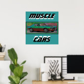70er Muscle Car Poster (Heimbüro)