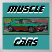 70er Muscle Car Poster (Vorne)