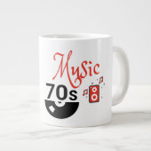 70er Music - Jumbo-Tasse (Vorderseite Rechts)