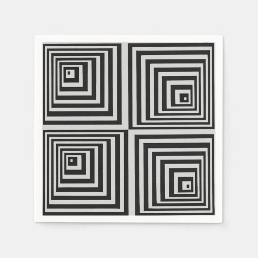 70er Op Art Serviette (Vorderseite)