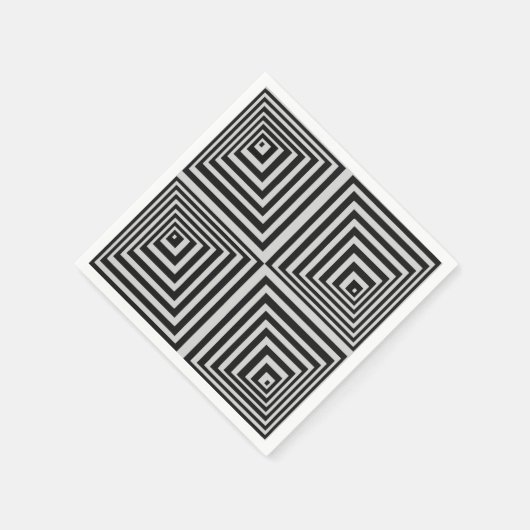 70er Op Art Serviette (Ecke)