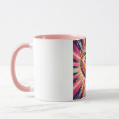 70er Pop art heart/Valentinische Tasse (Links)