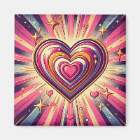 70er Pop Art Herzstück/Valentine