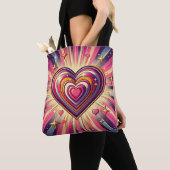 70er Pop Art Herzstück/Valentine Tasche (Von Nahem)
