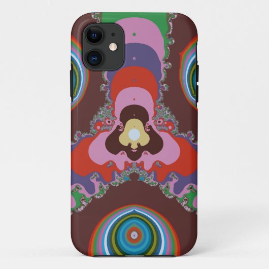 70er Psychedelic-Muster Retro-Kunst Case-Mate iPhone Hülle (Rückseite)