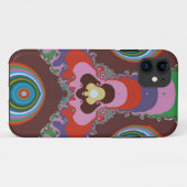 70er Psychedelic-Muster Retro-Kunst Case-Mate iPhone Hülle (Rückseite (Horizontal))
