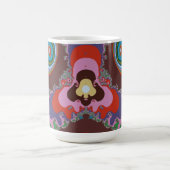 70er Psychedelic-Muster Retro-Kunst Kaffeetasse (Mittel)