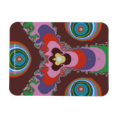 70er Psychedelic-Muster Retro-Kunst Magnet (Horizontal)