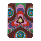 70er Psychedelic-Muster Retro-Kunst Magnet (Vertikal)