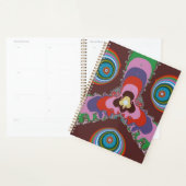70er Psychedelic-Muster Retro-Kunst Planer (Anzeige)