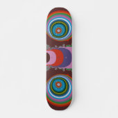 70er Psychedelic-Muster Retro-Kunst Skateboard (Vorne)