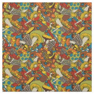 70er psychedelisches Pilzgewebe Stoff