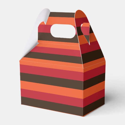 70er Retro 3 Streifen Vintages Farbmuster Geschenkschachtel (Vorderseite)