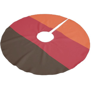 70er Retro 3 Streifen Vintages Farbmuster Polyester Weihnachtsbaumdecke