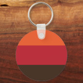 70er Retro 3 Streifen Vintages Farbmuster Schlüsselanhänger (Vorderseite)