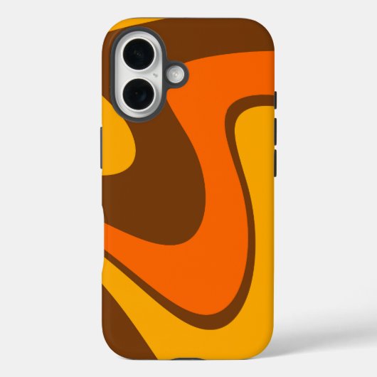 70er Retro Abstrakt Lava Design Case-Mate iPhone Hülle (Rückseite)