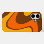 70er Retro Abstrakt Lava Design Case-Mate iPhone Hülle (Rückseite (Horizontal))