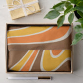 70er Retro Abstrakt Lava Design Seidenpapier (Geschenk)