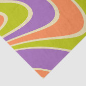 70er Retro Abstrakt Lava Design Seidenpapier (Ausschnitt)