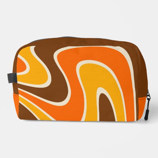 70er Retro Abstrakt Lava Design Waschbeutel (Vorderseite)