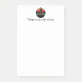 70er Retro Bigfoot & Coffee Post-it Klebezettel (Vorderseite)