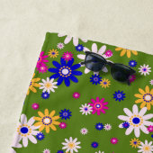 70er Retro Blume Design Badetuch (Beispiel)