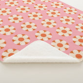 70er Retro Blume Power Muster Background Retro, 70 Sherpadecke (3/4)