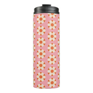 70er Retro Blume Power Muster Background Retro, 70 Thermosbecher