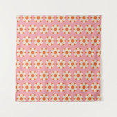 70er Retro Blume Power Muster Background Retro, 70 Wandteppich (Vorderseite (Horizontal))