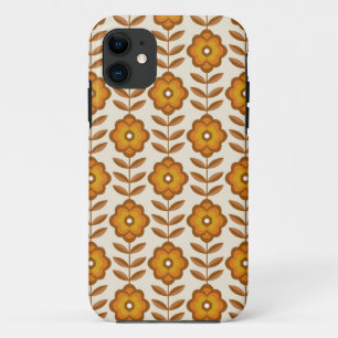 70er Retro-Blumenmuster der Mitte des Jahrhunderts Case-Mate iPhone Hülle