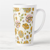 70er Retro-Blumenmuster Milchtasse (Rechts)