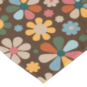 70er Retro-Blumenmuster Tischdecke (Schrägansicht)
