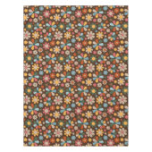 70er Retro-Blumenmuster Tischdecke (Vorderseite)
